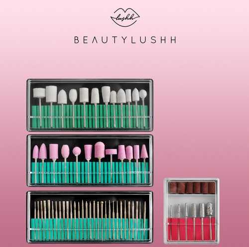 Beautylushh Pedikiūro manikiūro antgalių rinkinys