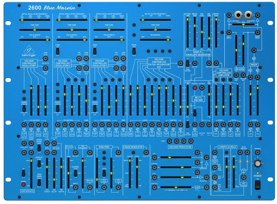 Behringer 2600 Mėlynas MARVIN – Analoginis sintezatorius