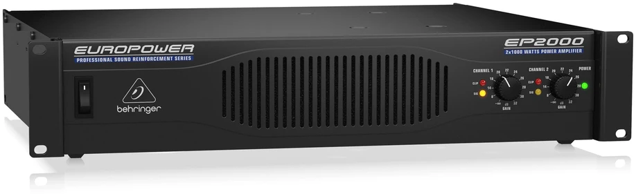 Behringer EP2000 garso stiprintuvas Pasirodymai / scena Juoda