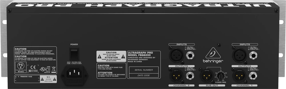 Projektorius Behringer FBQ6200 ekvalaizeris