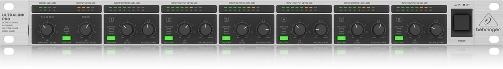 Behringer MX882 V2 garsų maišiklis 8 kanalai Juoda, Pilka, Metalinis