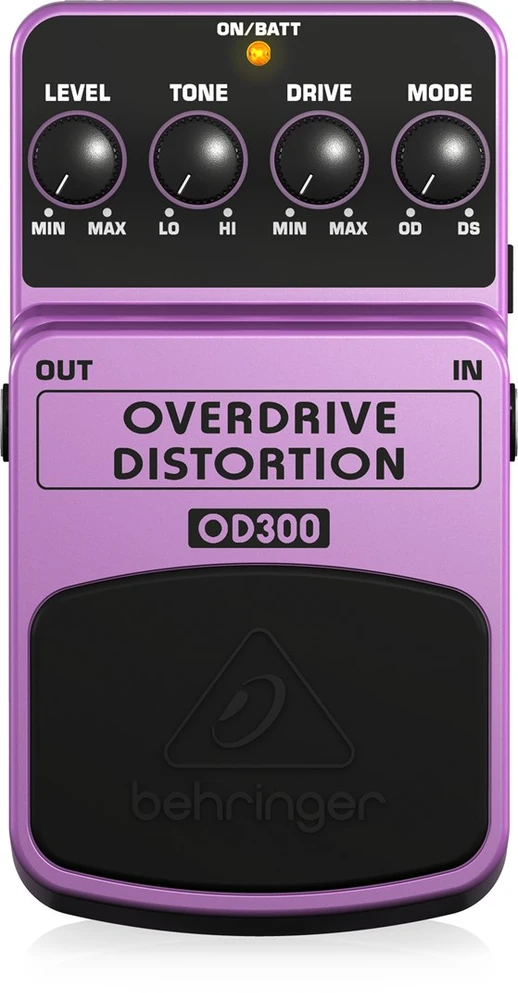 Behringer OD300 efektų pedalas Violetinė, Juoda