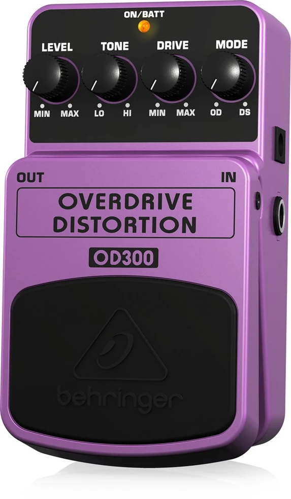 Behringer OD300 efektų pedalas Violetinė, Juoda