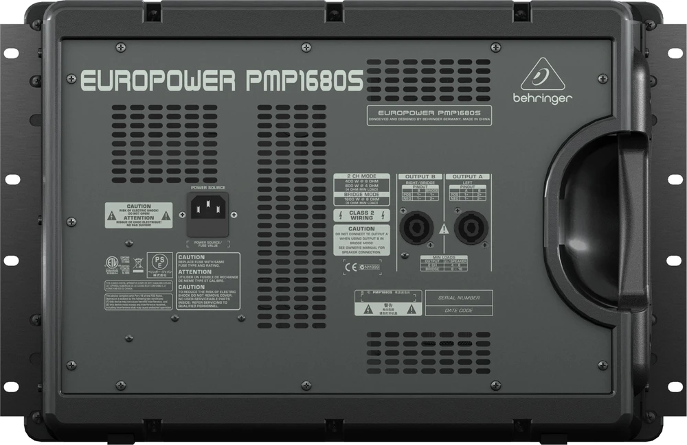Behringer PMP1680S garsų maišiklis 10 kanalai 10 – 200000 Hz Juoda