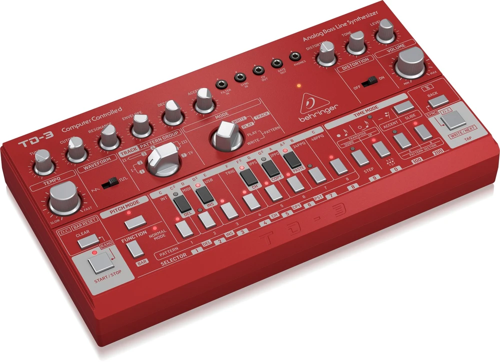 Behringer TD-3-RD sintezatorius Analoginis sintezatorius Raudona