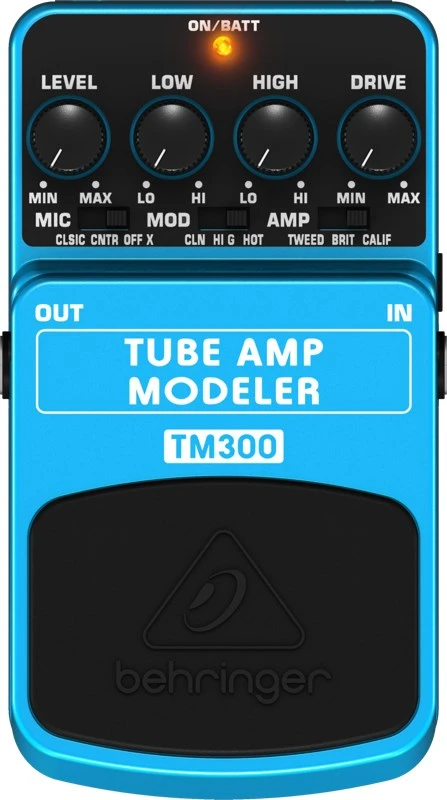 Behringer TM300 efektų pedalas Juoda, Mėlyna