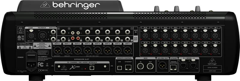 Behringer X32 Compact 40 kanalai 10 – 22000 Hz Juoda