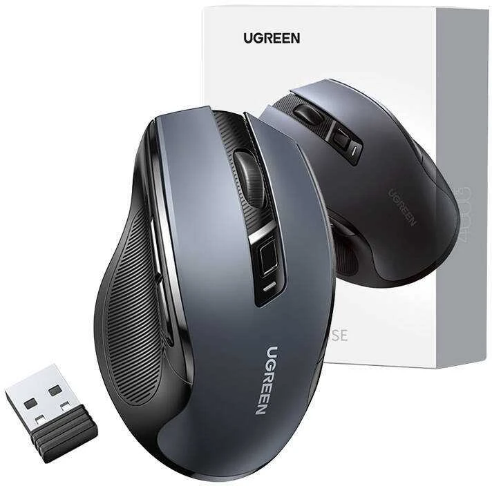 Ugreen MU006 optinė belaidė USB pelė 2.4GHz 4000 DPI - mėlynas