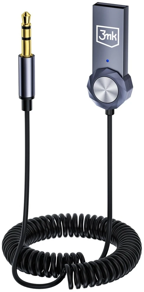 Belaidis garso adapteris 3MK garso „Bluetooth“ adapteris, 3,5 mm lizdas, 2 įėjimai, 1 lizdas