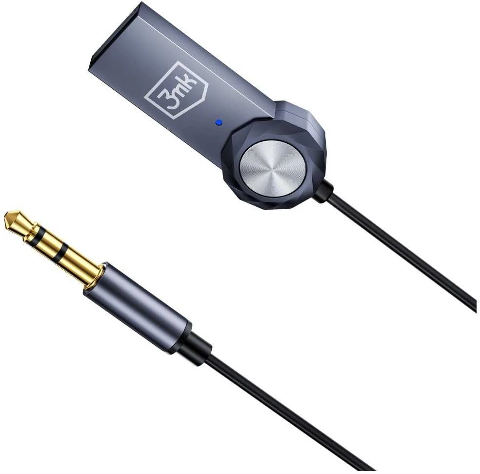 Belaidis garso adapteris 3MK garso „Bluetooth“ adapteris, 3,5 mm lizdas, 2 įėjimai, 1 lizdas