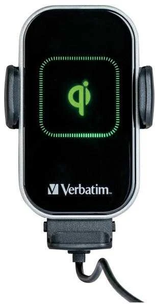 Automobilinis telefono laikiklis su beilaidžiu įkrovimu Verbatim FWC-02 15W Qi 49553