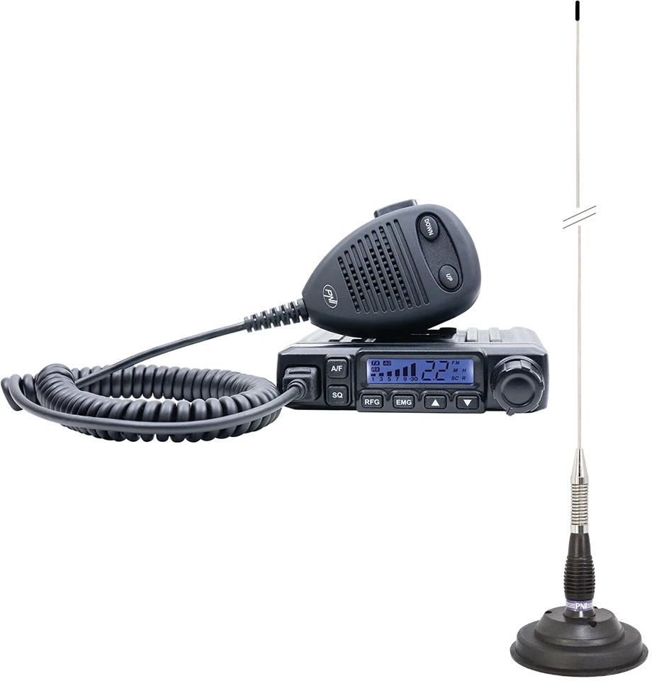 Belaidis CB PNI Escort rinkinys HP 6500 ASQ + CB PNI ML100 antena