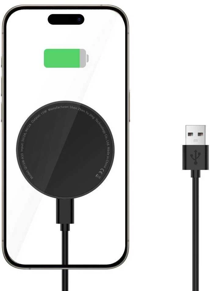 Belaidis įkroviklis 15W Magnetic MagSafe Tech-Protect QI15W-A33 juodos spalvos