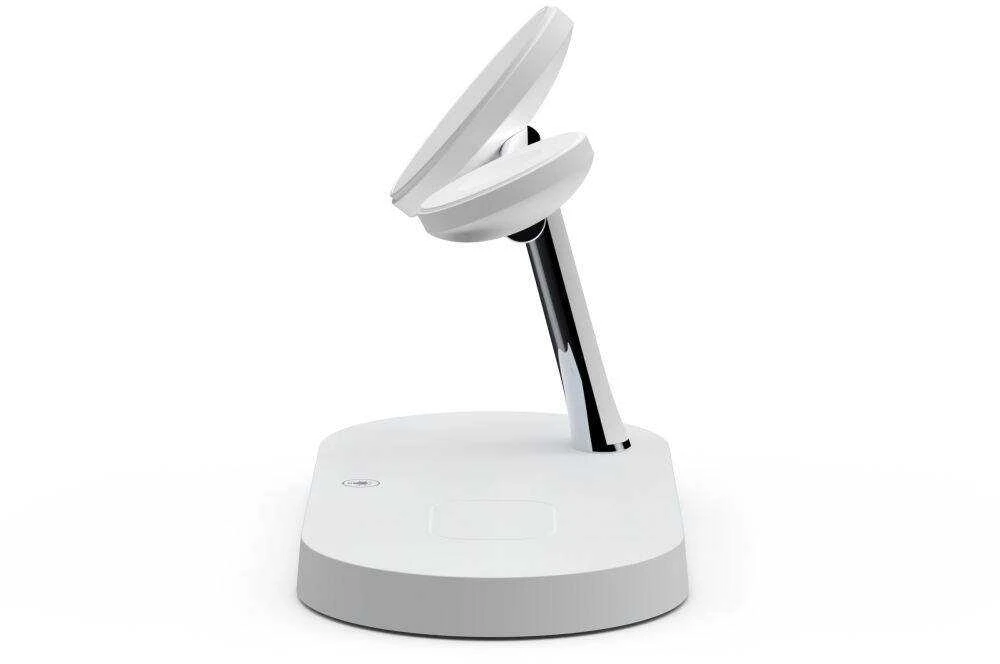 Belaidis įkroviklis 3in1 MagSafe Quick Charge Tech-Protect A12 baltos spalvos
