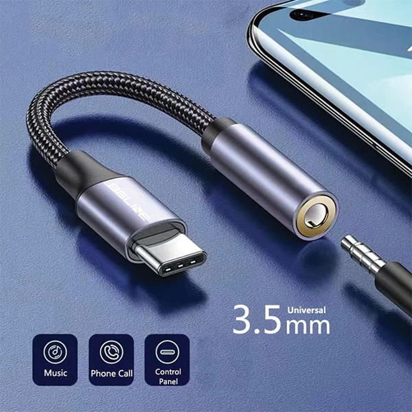 Beline Adapteris USB-C/Jack 3,5mm