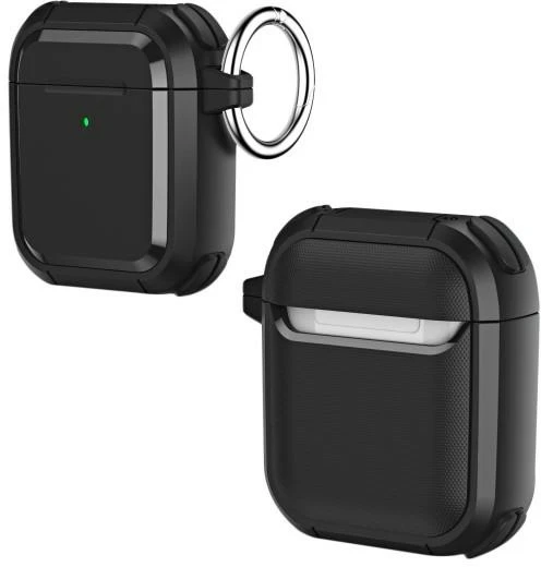 Beline AirPods kietas dėklas Air Pods 1/2 juodos spalvos