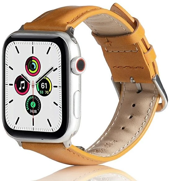 Beline Apple Watch Leather apyrankė38/40/41mm light rudos spalvos