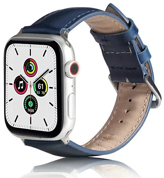 Beline Apple Watch Leather apyrankė42/44/45/49mm Mėlyna