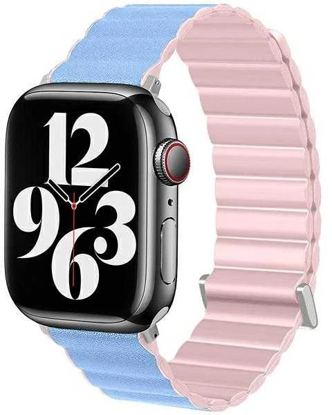 Beline Apple Watch Magnetic Pro apyrankė 42/44/45/49mm rožinės spalvos/Mėlyna rožinės spalvos/Sierra Box