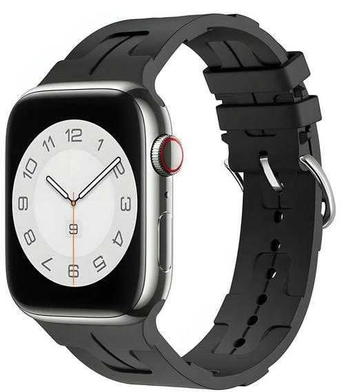 Beline Apple Watch Silicone Ultra apyrankė 38/40/41mm juodos spalvos/juodos spalvos Box