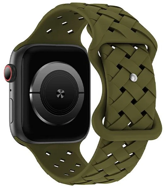 „Beline“ silikoninė austinė apyrankė „Apple Watch“, 38/40/41mm, Olive/Oliver Box