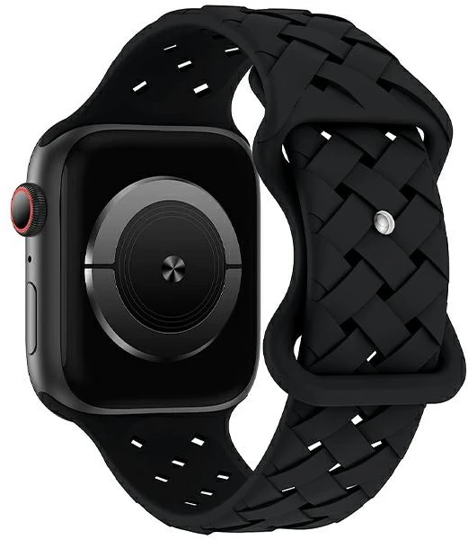 Beline Apple Watch Silicone Woven apyrankė38/40/41mm juodos spalvos/juodos spalvos box