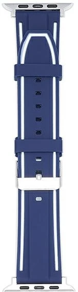 Beline Apple Watch Solid Silicone apyrankė42/44/45/49mm Navy/baltos spalvos