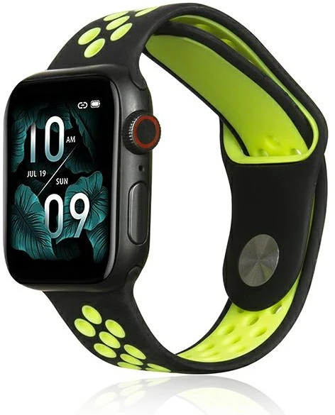 Beline Apple Watch Sport Silicone apyrankė42/44/45/49mm juodos spalvos/Lime