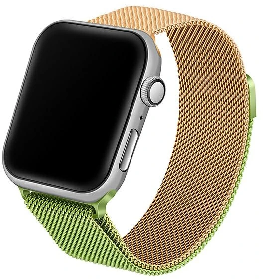 Beline Apple Watch apyrankė Steel42/44/45/49mm žalios spalvos/aukso spalvos