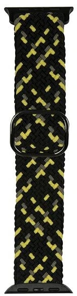 Beline Apple Watch Textile apyrankė 38/40/41mm juodos spalvos/Lime