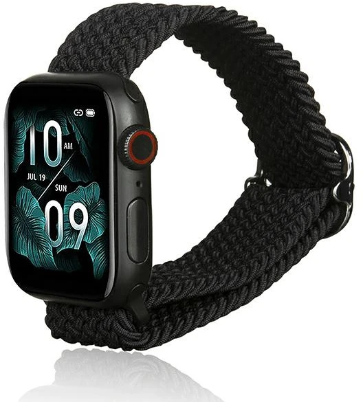 Beline Apple Watch Textile apyrankė 38/40/41mm juodos spalvos