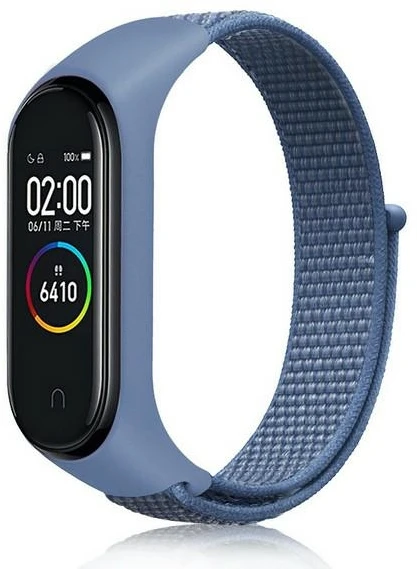 Beline Mi Band 7/6/5/4/3 NylonLoop apyrankė mėlynas
