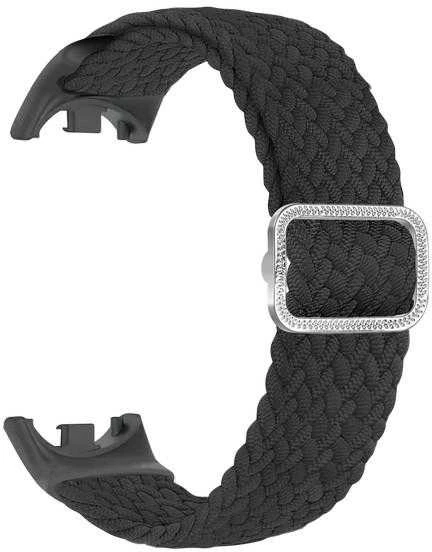 Beline Mi Band 10/9/8 Nylon apyrankė juodos spalvos