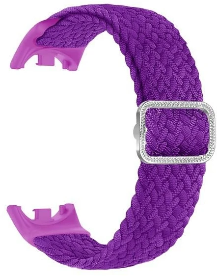 Beline Mi Band 10/9/8 Nylon apyrankė violetinės spalvos