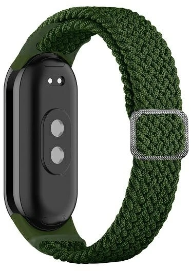 Beline Mi Band 10/9/8 Textile žalios spalvos apyrankė