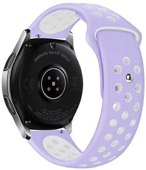 Beline apyrankė Watch 20mm Sport Silicone violetinės spalvos/baltos spalvos Box