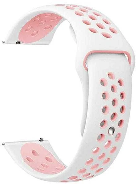 Beline Watch apyrankė 20mm Sport Siliconebaltos spalvos/rožinės spalvos baltos spalvos/rožinės spalvos box
