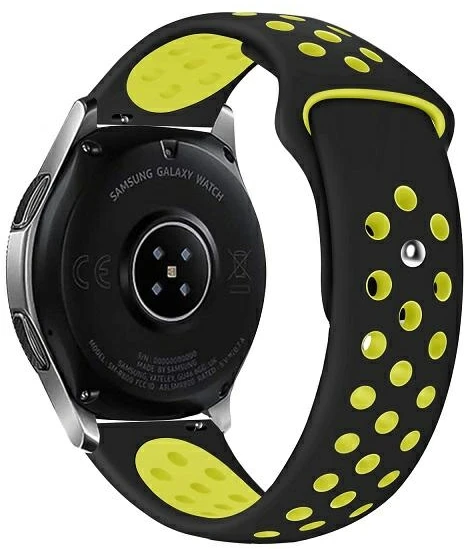 Beline Watch apyrankė 22mm Sport Silicone juodos spalvos/geltonos spalvos Box