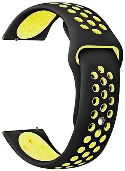 Beline Watch apyrankė 22mm Sport Silicone juodos spalvos/geltonos spalvos Box