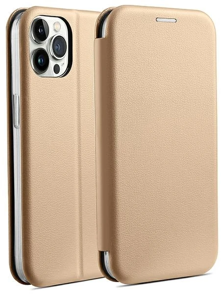 Beline Book Magnetic Apple iPhone 15 Pro 6.1″ Dėklas Gold