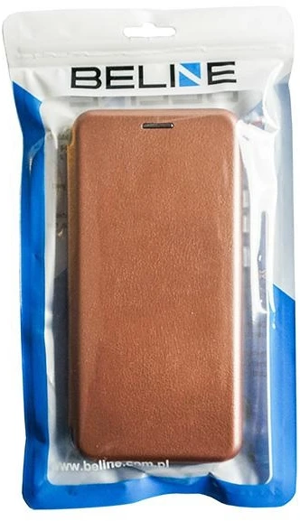 Beline Dėklas Book Magnetic Redmi 9A rožinio aukso spalvos
