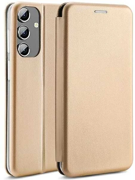 Beline Book Magnetic Samsung Galaxy A04s A047 dėklas telefonui aukso spalvos