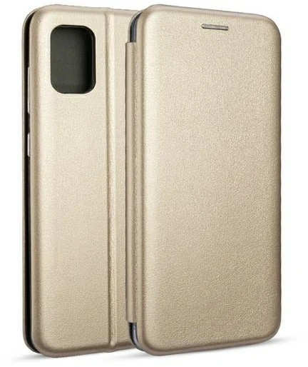 Beline Dėklas Book Magnetic Samsung Galaxy M31s M317 /aukso spalvos
