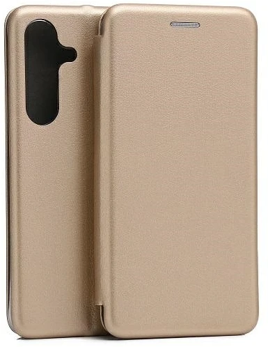 Beline dėklas Book Magnetic Samsung S24S921 aukso spalvos