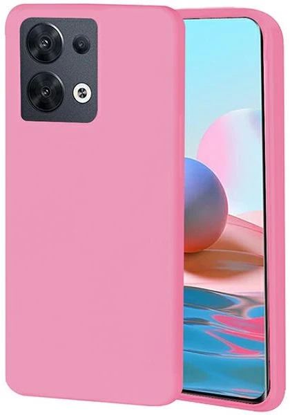 Beline Candy Dėklas Oppo Reno 8 light rožinės spalvos