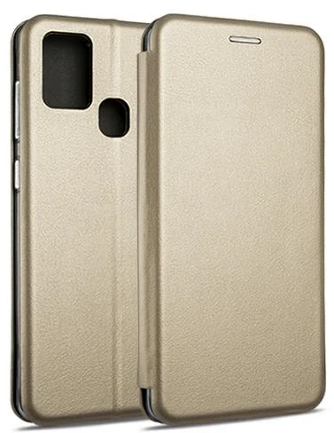 Beline Dėklas Book Magnetic Samsung A21sA217 auksinis