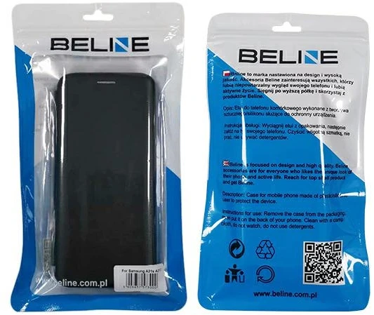 Beline Dėklas Book Magnetic Samsung A21sA217 juodos spalvos