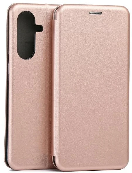 Beline Dėklas Book Magnetic Samsung A36 rose auksinis