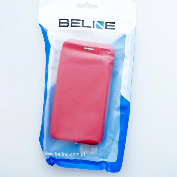 Beline Dėklas Book Magnetic Xiaomi Redmi Note 10 5G raudonos spalvos