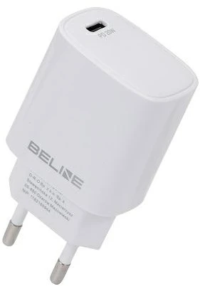 Beline įkroviklis 1x USB-C 20W baltos spalvos (tik antgalis) PD 3.0 BLNCW20